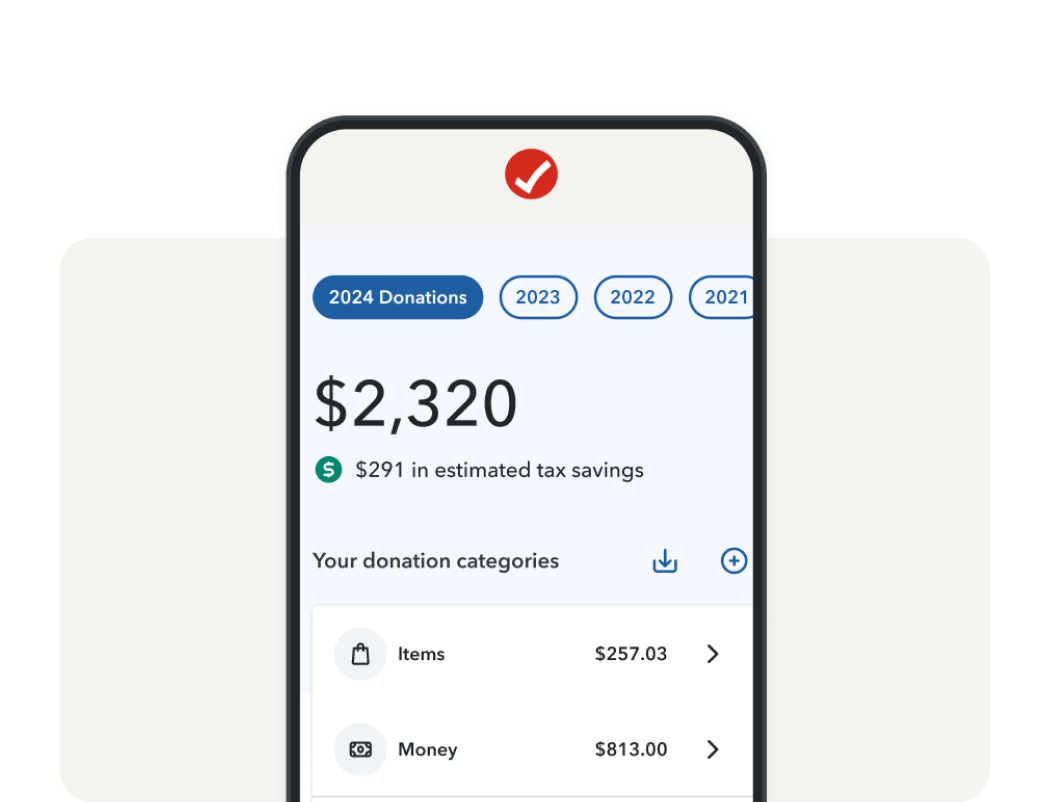 TurboTax’s ItsDeductible tracks donations to estimate your tax savings.